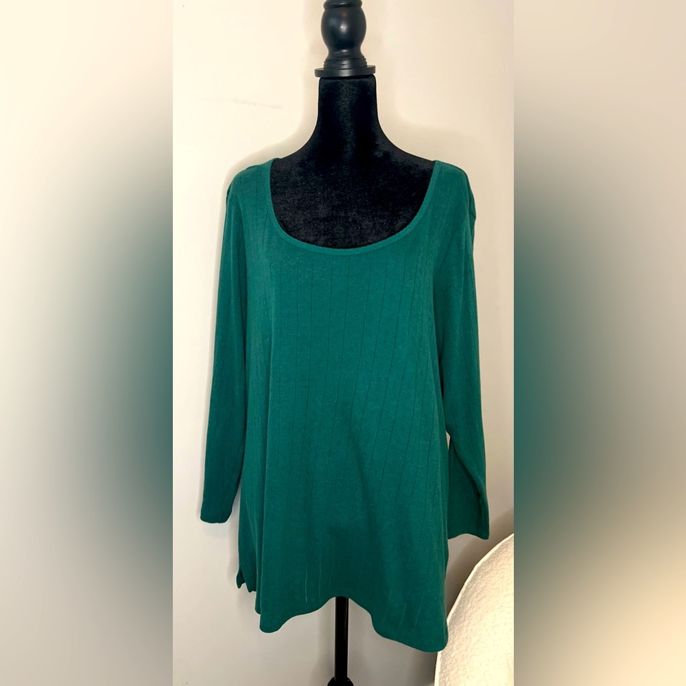 Long sleeve knit blouse, Size 2X